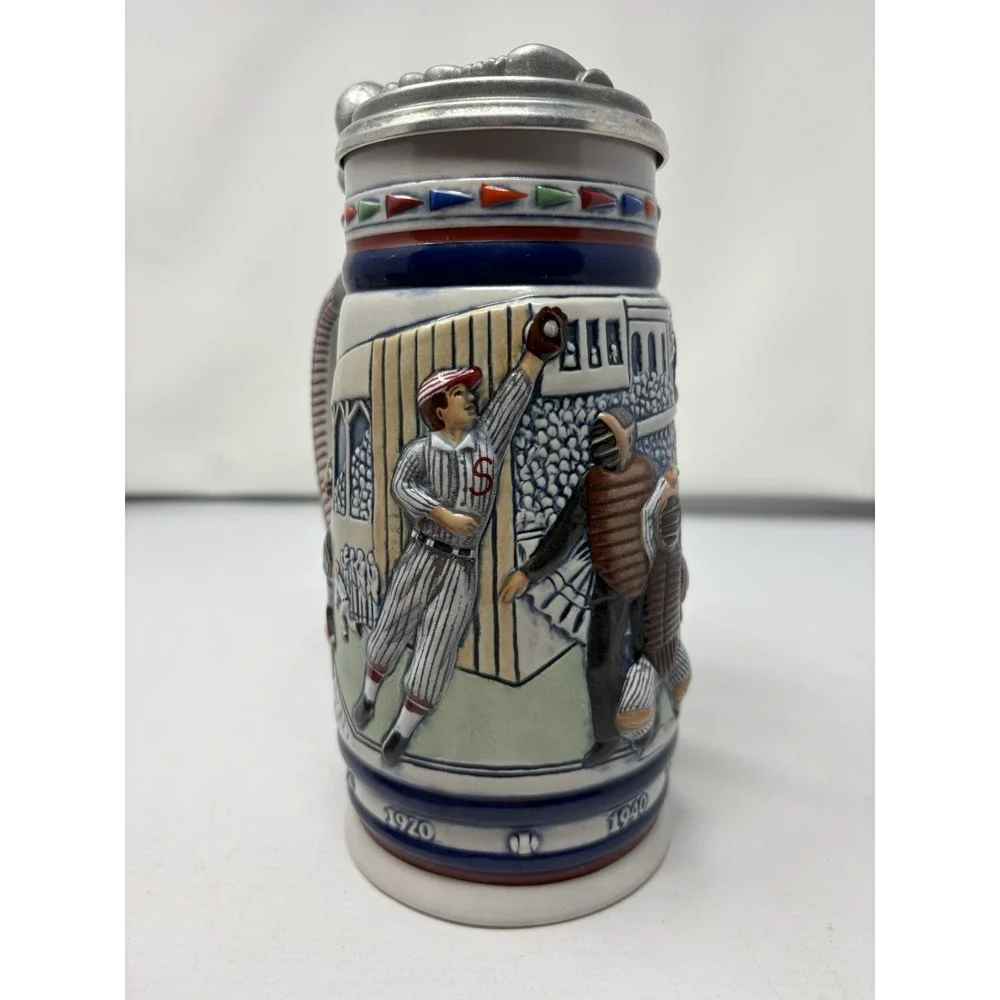 Avon Great American Baseball Beer Stein Collection Handcrafted in Brazil, 1984